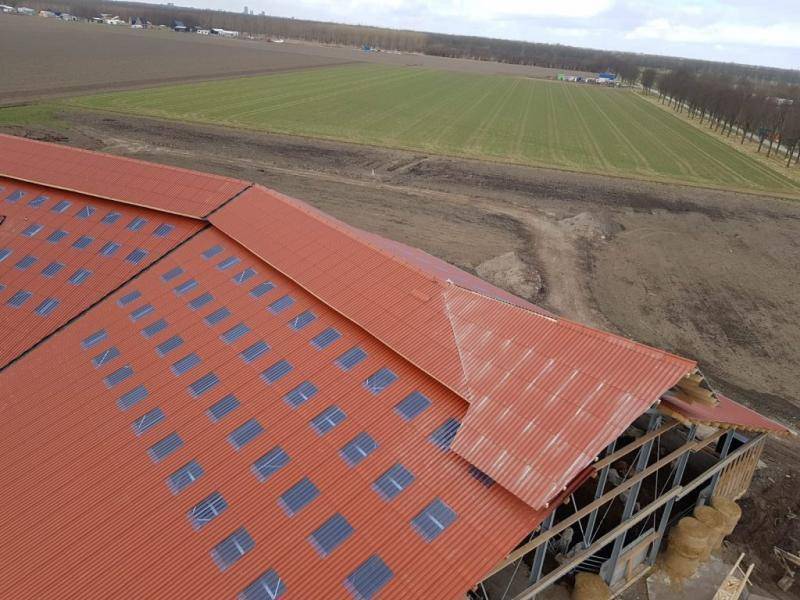 Nieuw dak met golfplaten